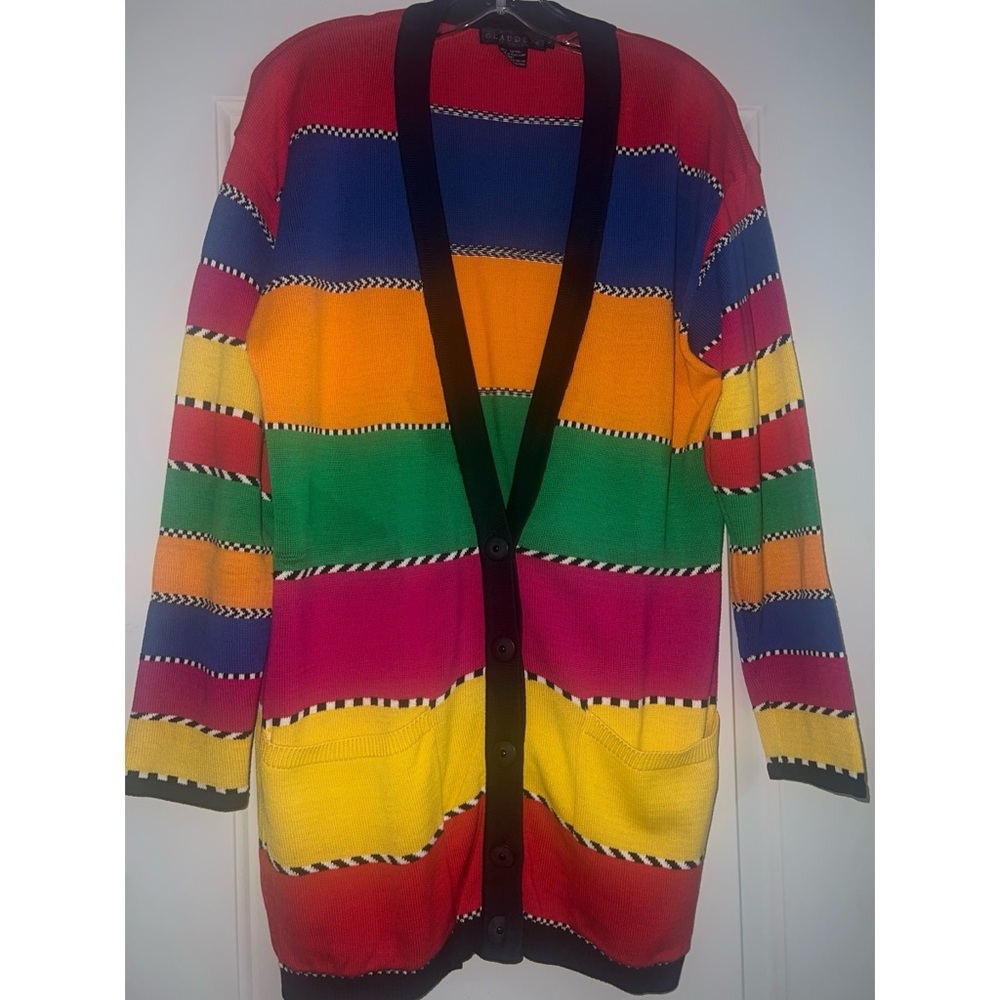 Vintage ClaudeZ Multicolor Women's Cardigan Sweater
